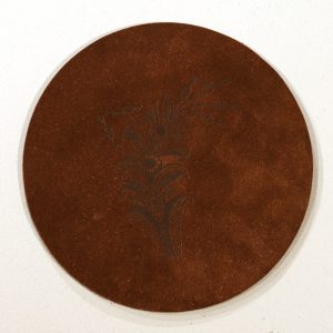 Grytunderlägg med kurbits, 20cm, mörkbrun